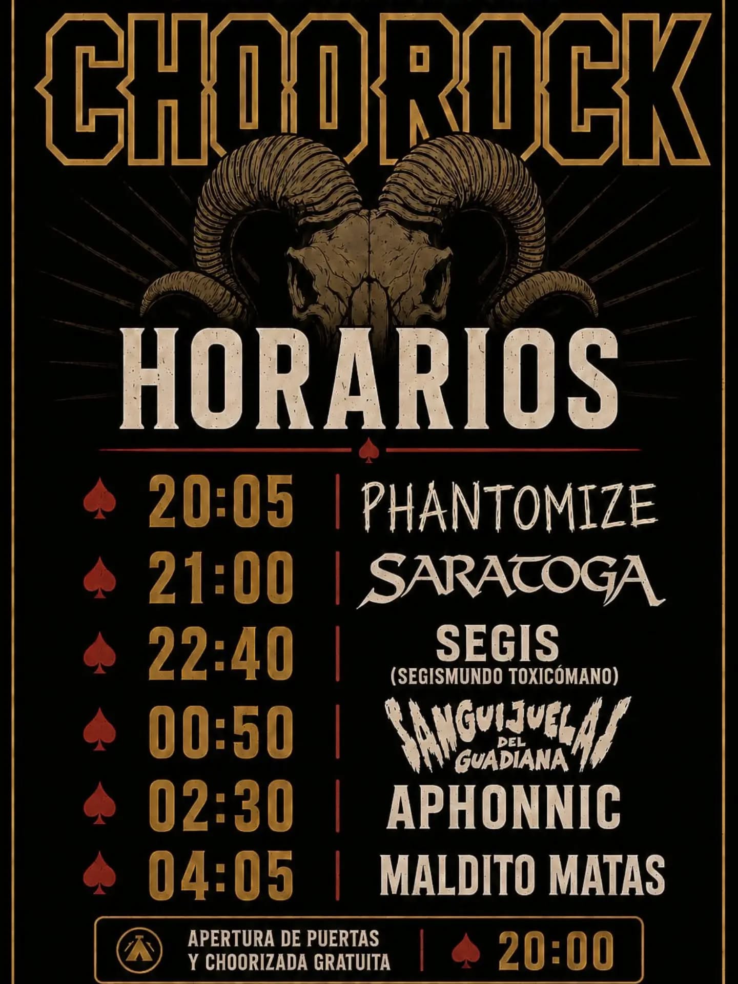 Cartel o imagen promocional de XXVII Choorock Festival