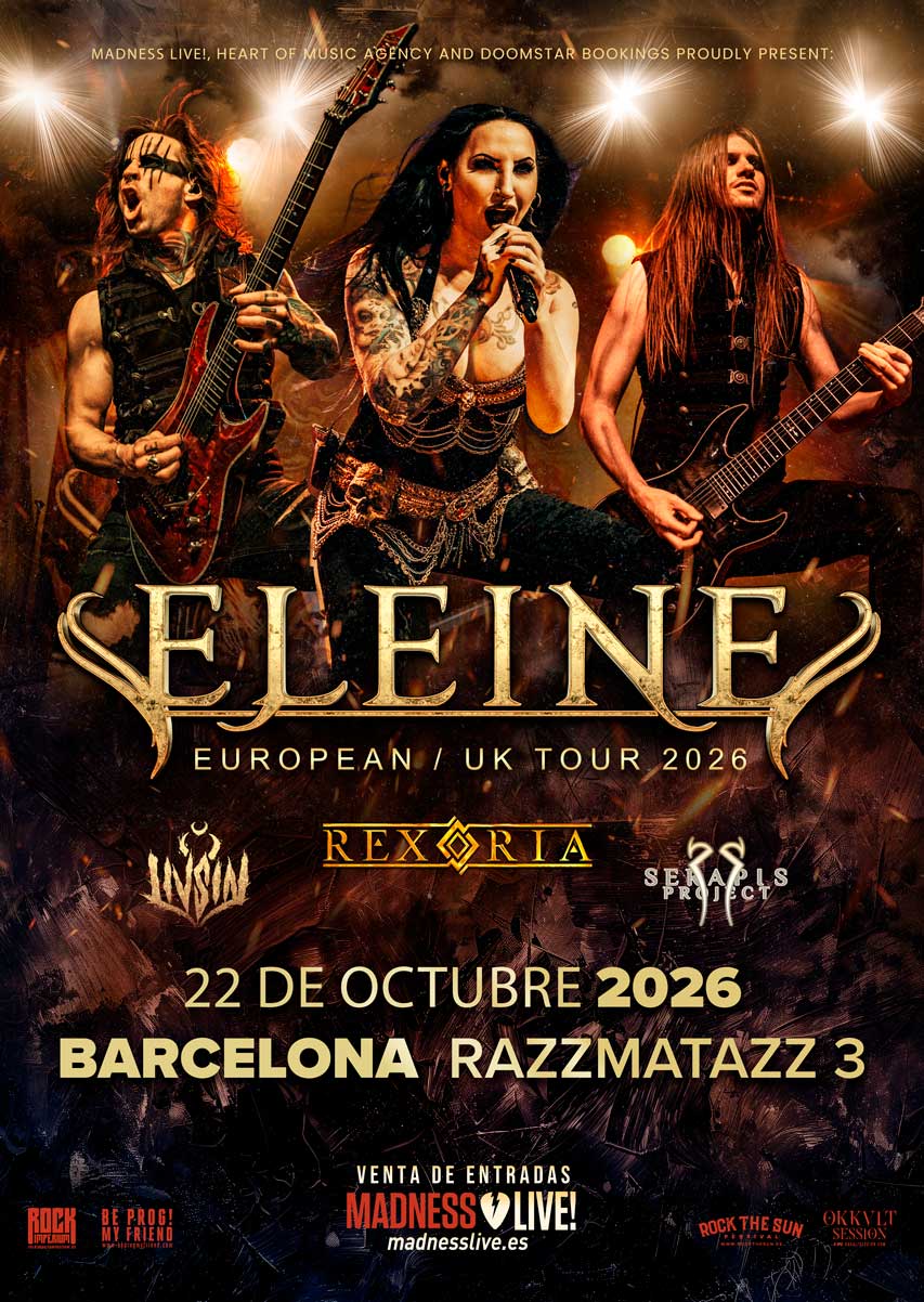 Cartel o imagen promocional de ELEINE + Rexoria + Liv Sin + Serapis Project