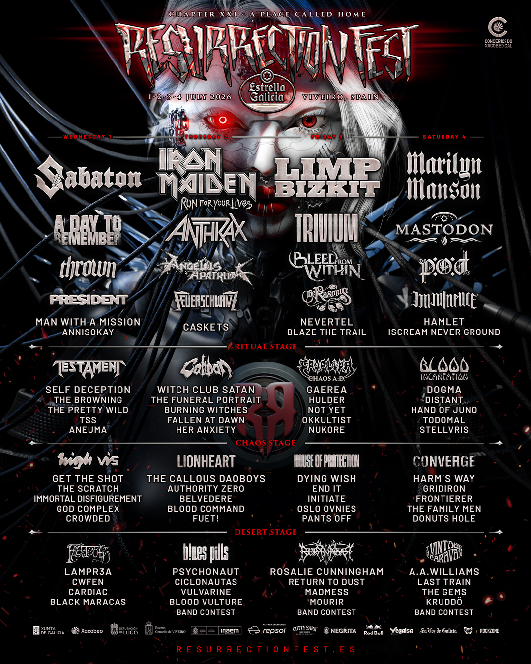 Cartel o imagen promocional de Resurrection Fest