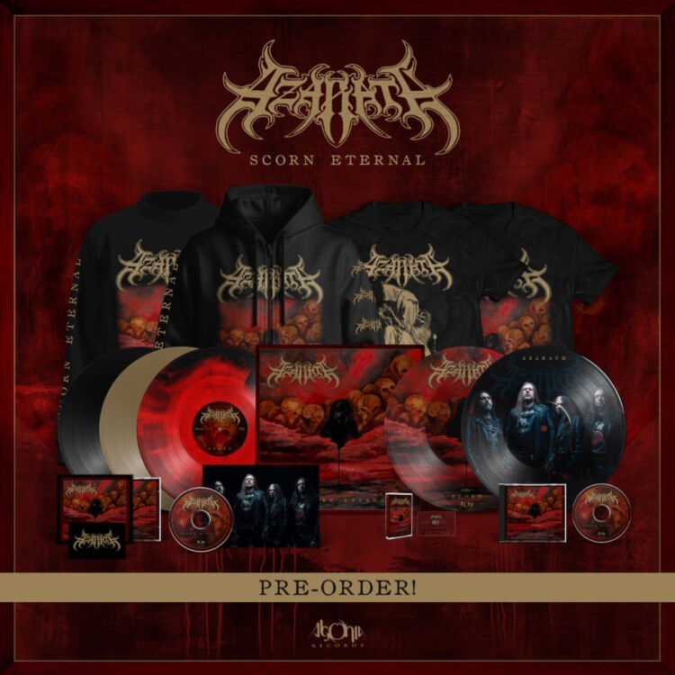 Cartel promocional oficial de los formatos de Scorn Eternal de Azarath