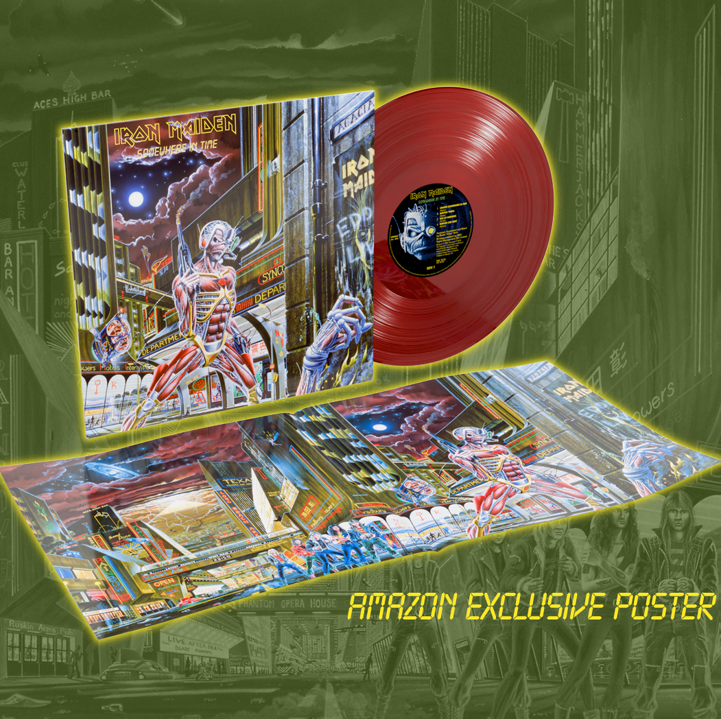 Presentación oficial del vinilo color sangre y el póster de la edición del 40 aniversario de Somewhere in Time