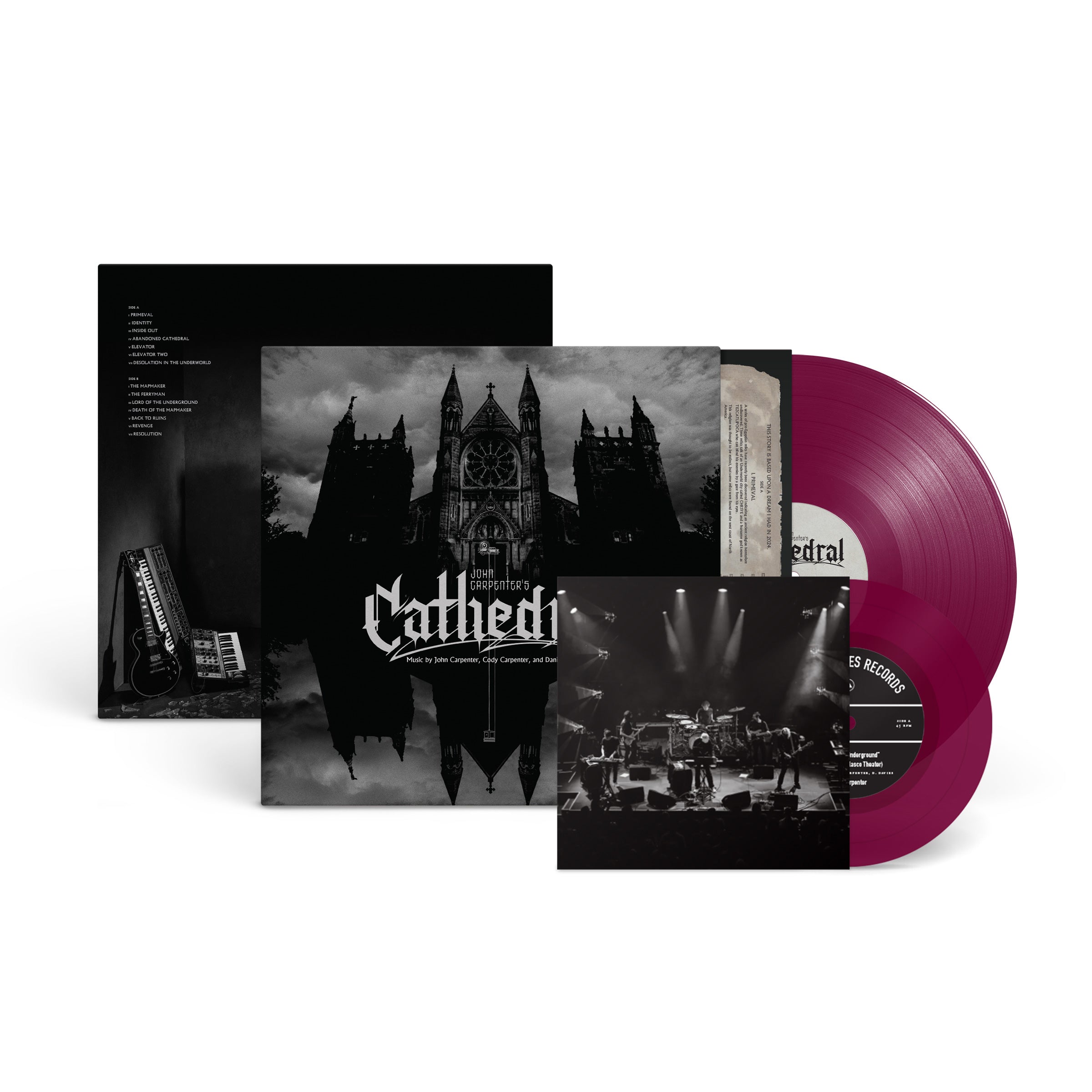 Portada oficial del álbum Cathedral de John Carpenter