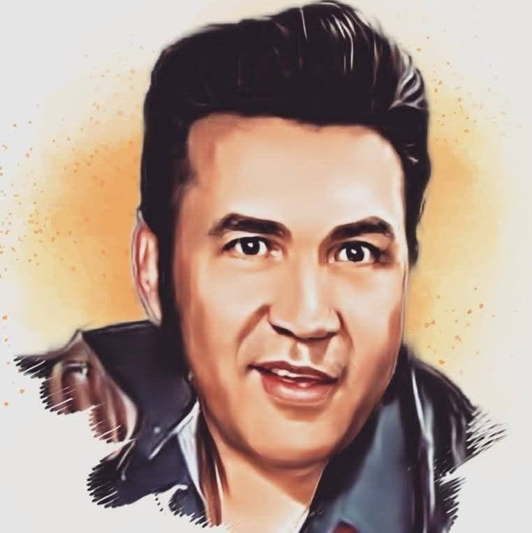 Retrato ilustrado de Marcos Elvis