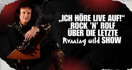 Rock ’n’ Rolf de Running Wild durante la entrevista previa a su despedida en Wacken