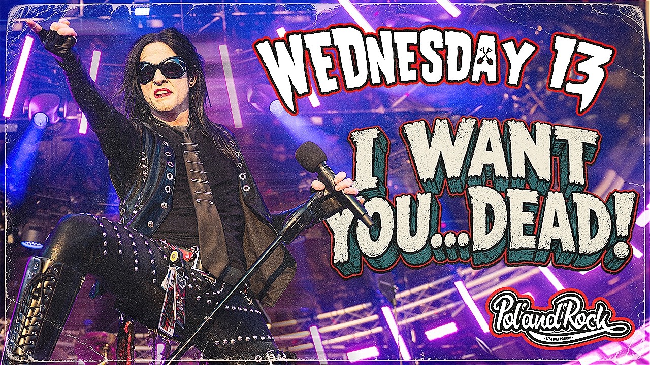 Wednesday 13 actuando en Pol'and'Rock en la miniatura oficial de I Want You Dead